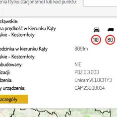 Mandaty za przekroczenie prędkości na A2. Odcinkowy pomiar.